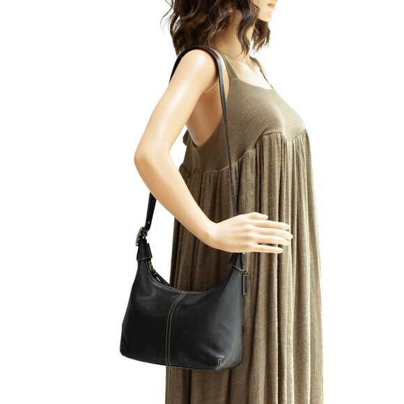 Coach Legacy 9566 Black Leather Crossbody Hobo Bag | Convertible | Authentic - Picture 2 of 8